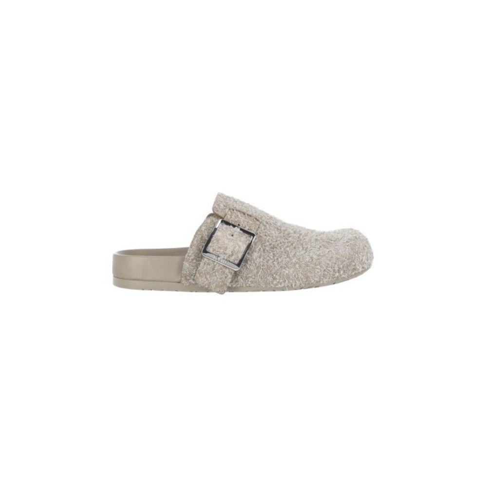 Loewe Ease Buckle Mules Green - NWT